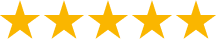 Five-star rating with half star filled in gray.