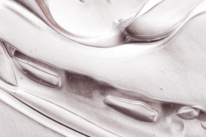 Close-up of smooth, creamy texture with glossy highlights.