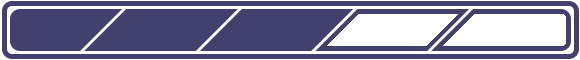 A purple segmented progress bar, partially filled.
