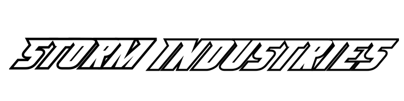 The logo for Sturm Industries in a stylized, outlined, black font on a white background.