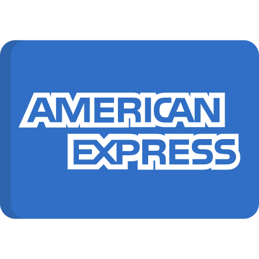 Blue card with 'American Express' logo in white.
