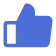 A blue thumbs-up icon.