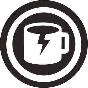 BLACK COFFEE CUP ICON