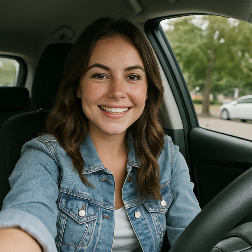 girl taking a selfie
