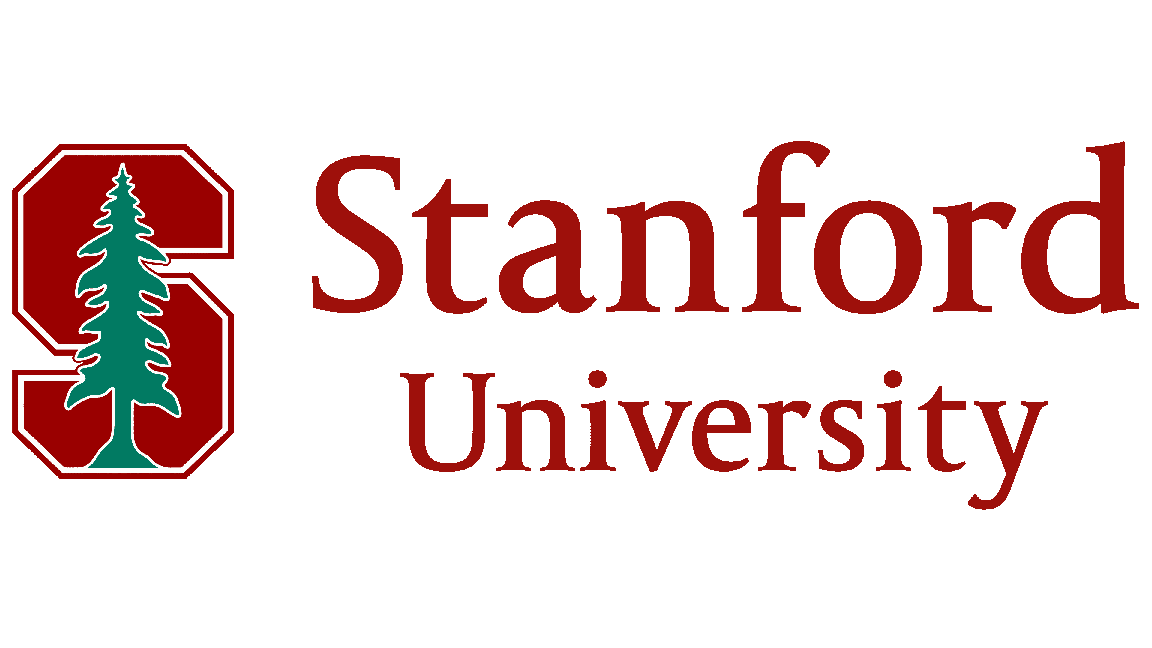 The official logo for Stanford University, featuring a block S with a tree and serif text.