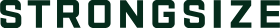 The word STRONGSIZE in a pixelated, dark green, capitalized font on a green background.