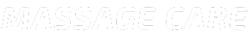 Text reading 'MASSAGE CARE' in white on a black background.