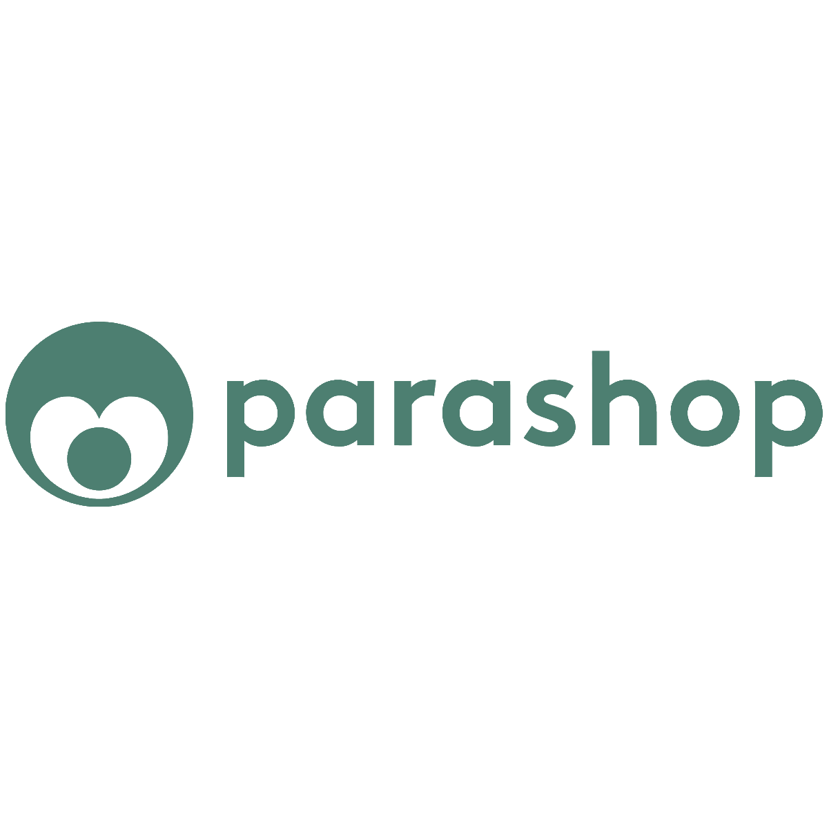 The logo for parashop, featuring a stylized circular icon next to the company name in teal.