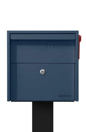 Adoorn locking post mount mailbox installed at the curb