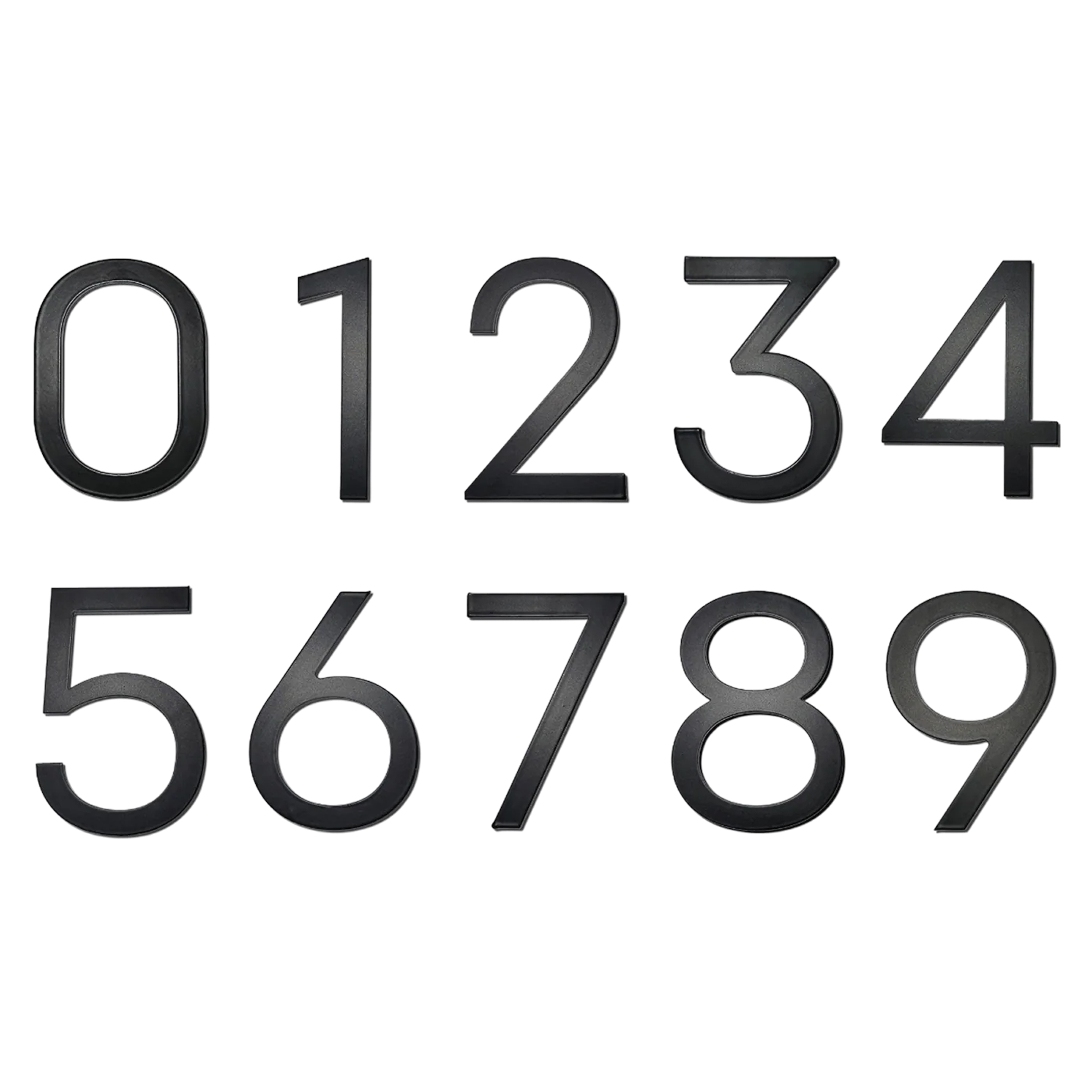 Adoorn 4 inch mailbox numbers, matte black