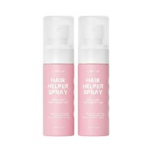 Two identical pink and white bottles of Librella Hair Helper Spray against a white background.