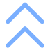 A light blue icon of two stacked chevrons pointing upwards.