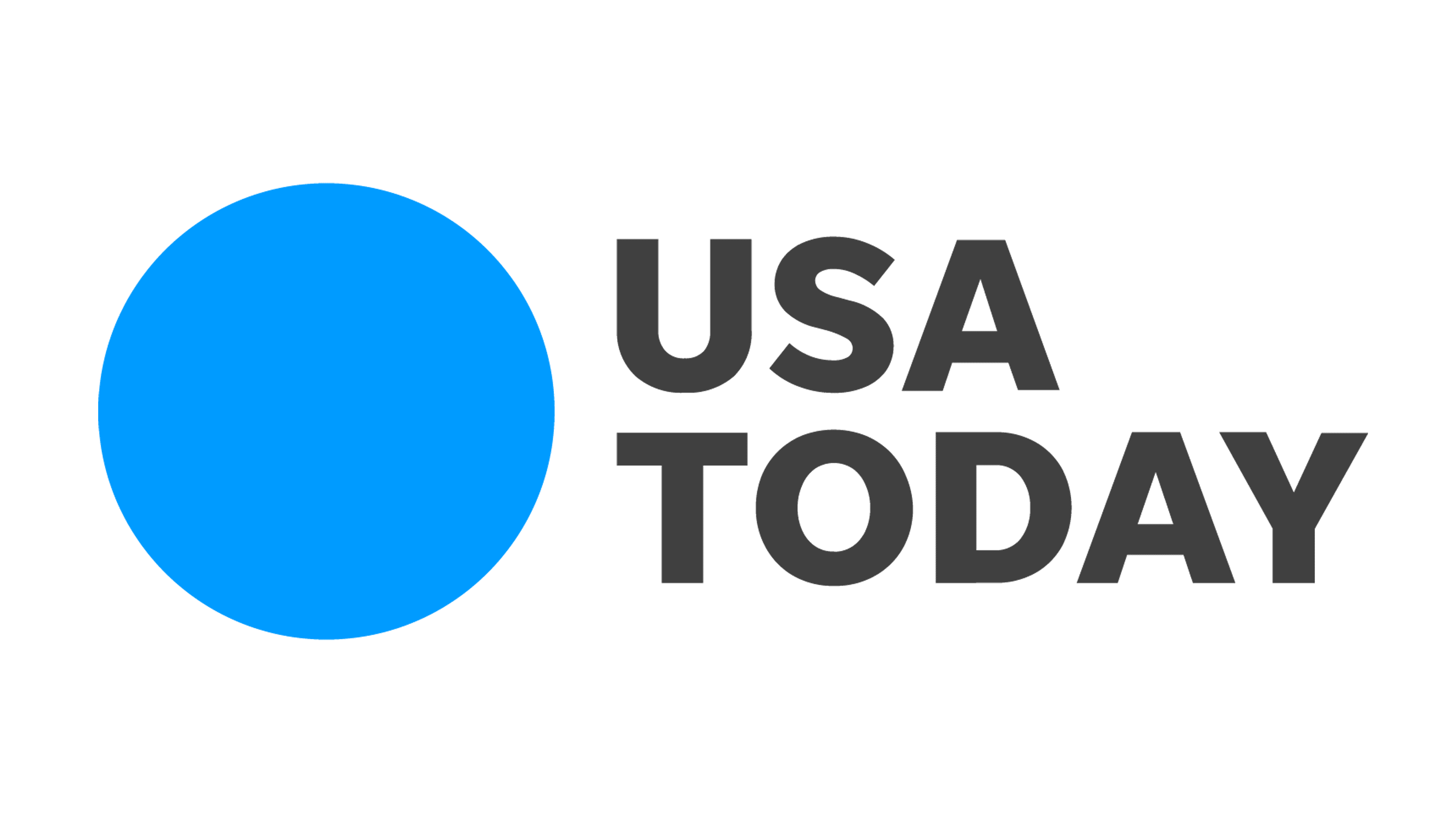 The USA Today logo, showing a solid blue circle next to the publication's name in gray lettering.