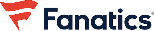 The official logo for Fanatics, a retailer of licensed sportswear, sports equipment, and merchandise.