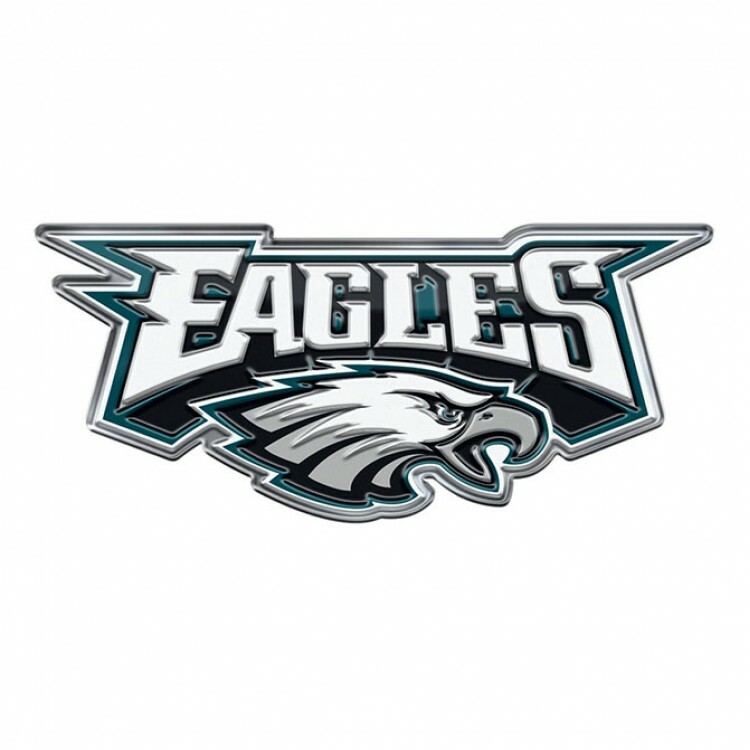 The logo for the Philadelphia Eagles, featuring the word 'EAGLES' above an illustration of an eagle's head.
