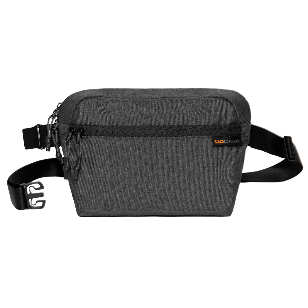 Black rectangular bag with 'GoDark' logo on the side.