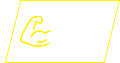 A yellow icon of a flexed bicep with text reading '250mg MAGNÉSIO POR DOSE'.