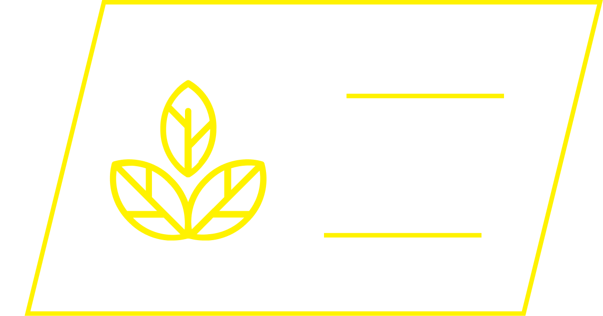 A placeholder image with a yellow outline of a plant and two horizontal lines inside a slanted rectangle.