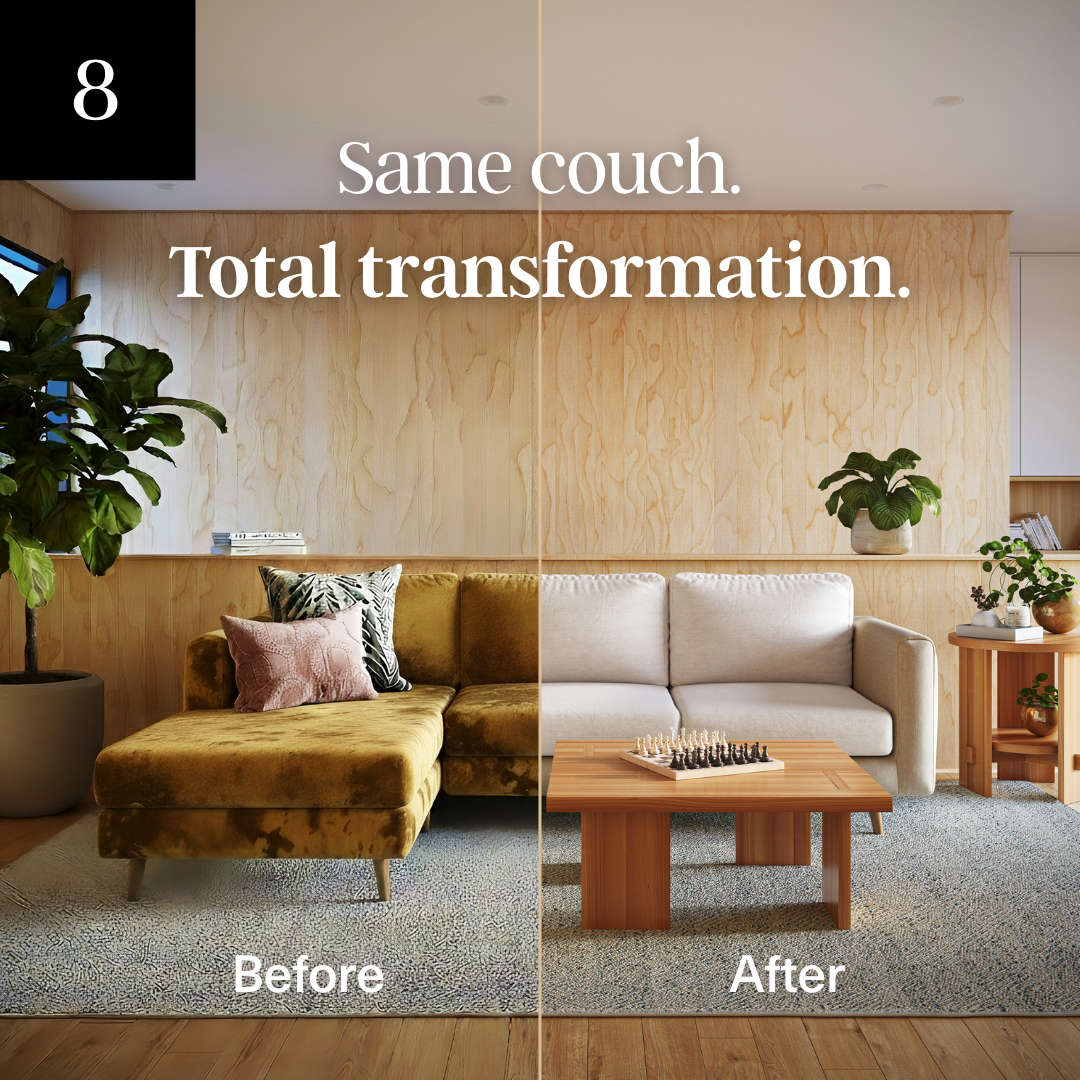 A person opening the detergent drawer of a white front-loading washing machine with laundry products on the shelf above.