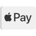 A light grey button with the black Apple logo and the word Pay.