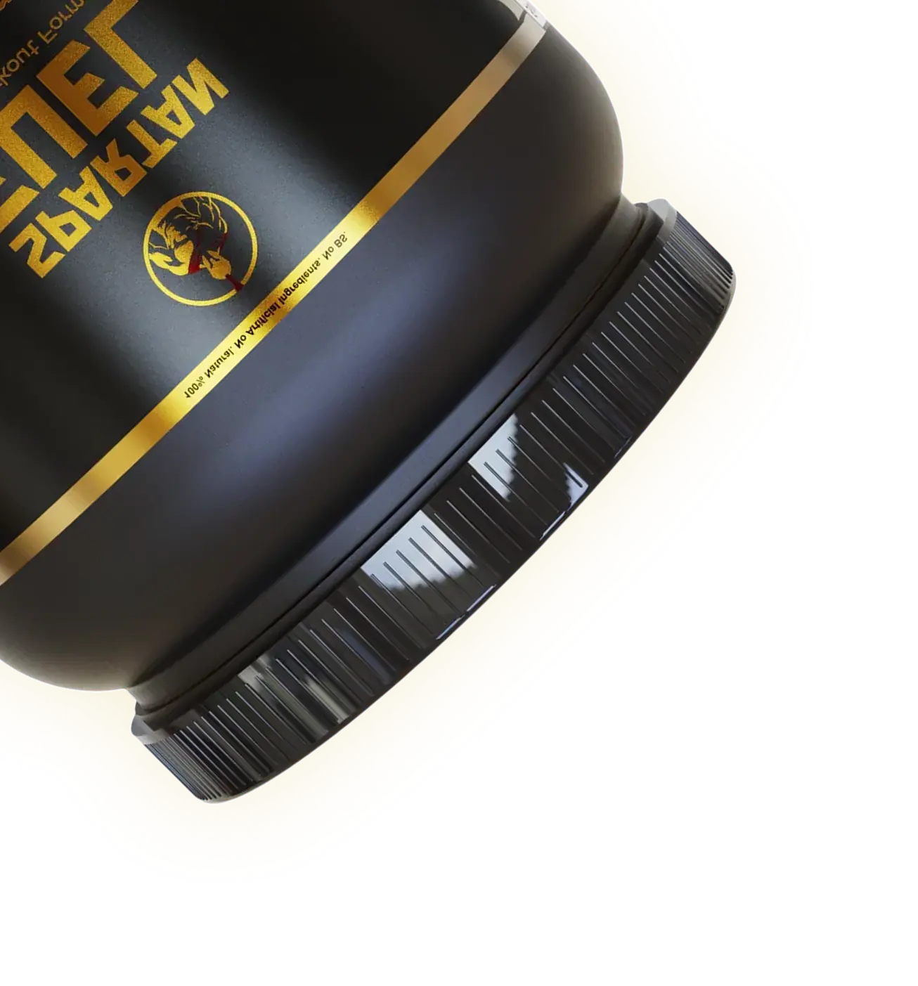 Black and gold container with a yellow background.