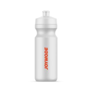 White water bottle with red 'JOYMODE' text vertically on the side.