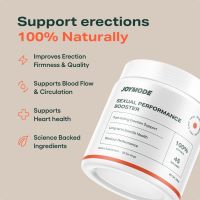 Advertisement for a natural sexual performance booster supplement.