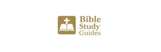 The Bible Study Guides logo, which shows an icon of an open book with a cross above it.