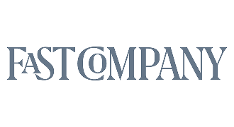The logo for Fast Company magazine, which shows the words 'Fast Company' in a blue-gray serif font.