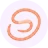 An abstract circular pattern with a swirl in pastel colors.