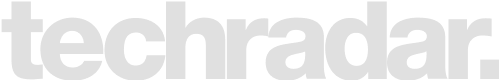 Logo of 'techradar' in a sleek, gray font.