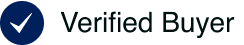 A blue circle with a white checkmark next to the text 'Verified Buyer.'