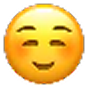 A smiling emoji face with closed eyes.