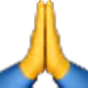 Two hands pressed together in a prayer gesture.