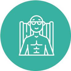 Illustration of a person relaxing on a beach chair, wearing sunglasses.