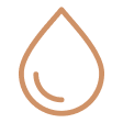 Simple line drawing of a droplet icon.