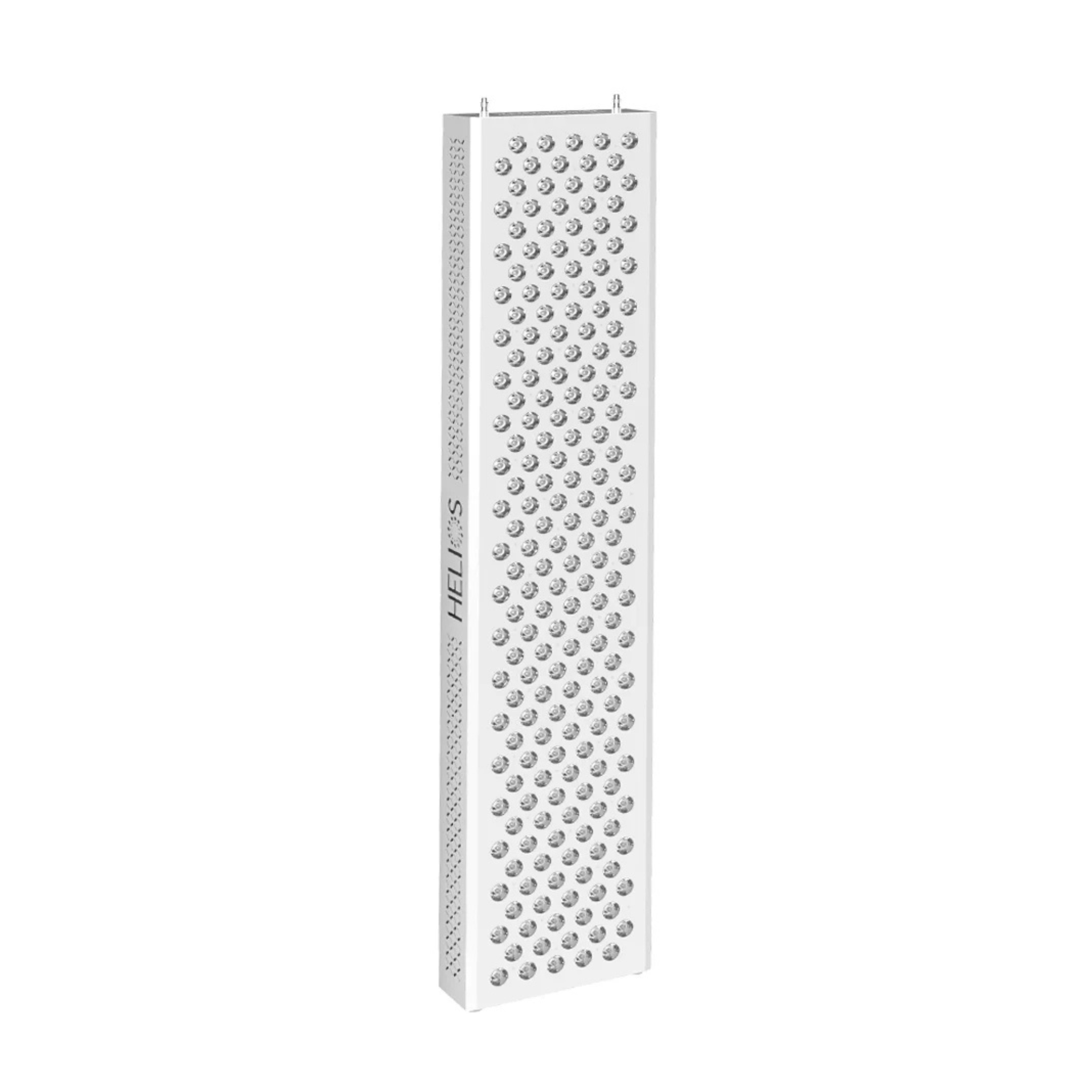 Vertical white LED panel with numerous small circular lights.