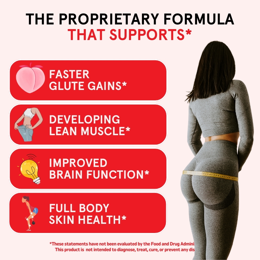 Woman in sportswear with health benefits listed.