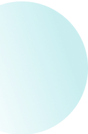 Gradient turquoise circle on a white background.