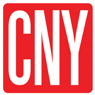 Red square with white letters 'CNY'.