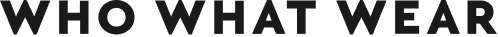 Logo with text 'Who What Wear' in black font.