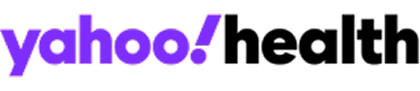Yahoo Finance logo with purple text and exclamation mark.