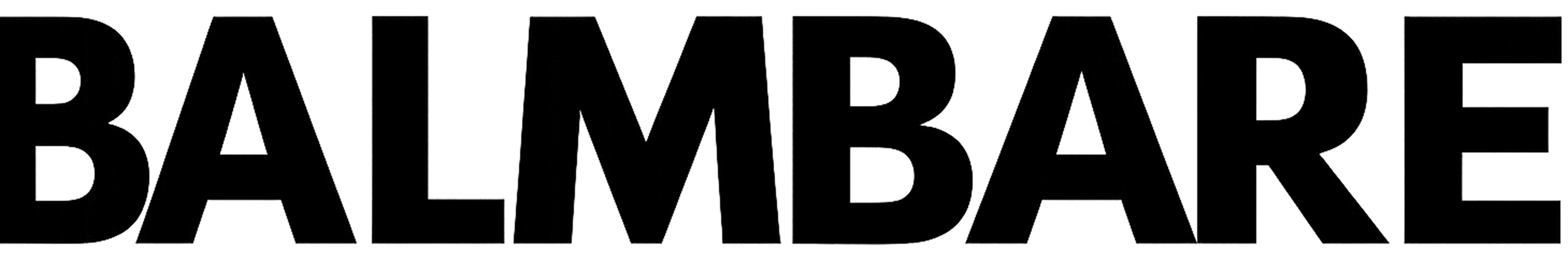 The word BALMBARE in bold, black, uppercase letters on a dark green background.