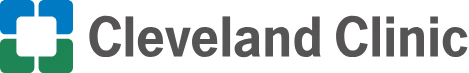 The Cleveland Clinic logo, featuring a blue and green emblem next to the organization's name in gray.