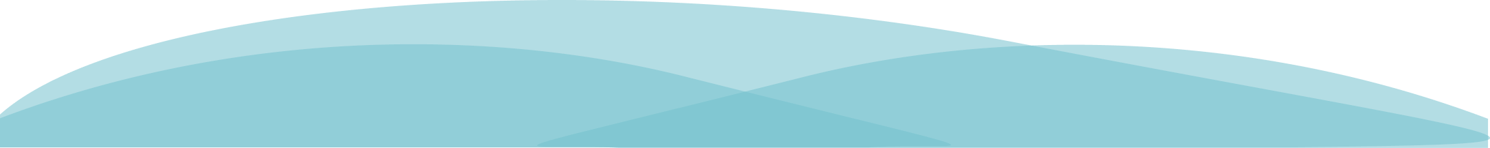 Two overlapping blue waves on a white background.