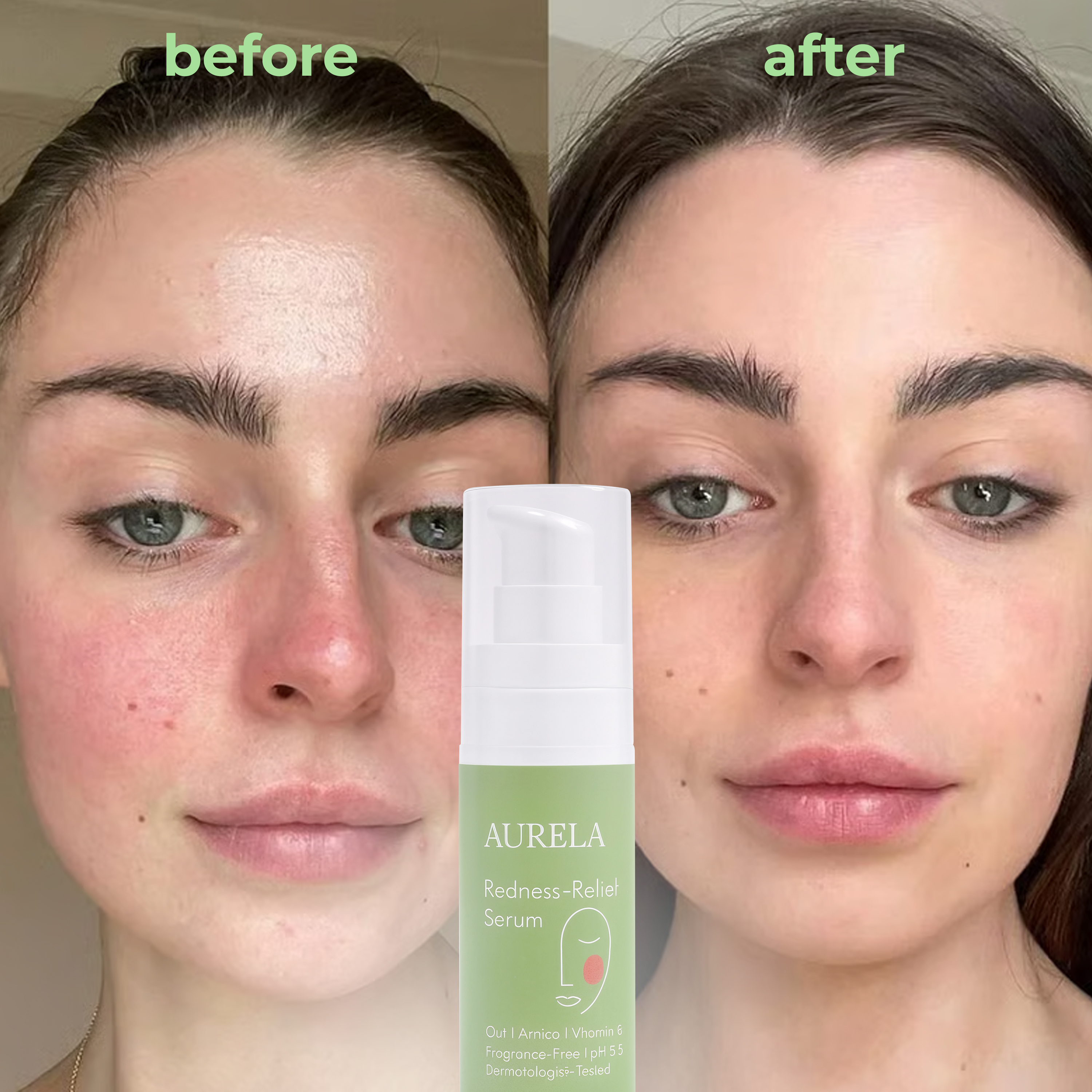 Green palm leaf beside blank white cards on a plain background.