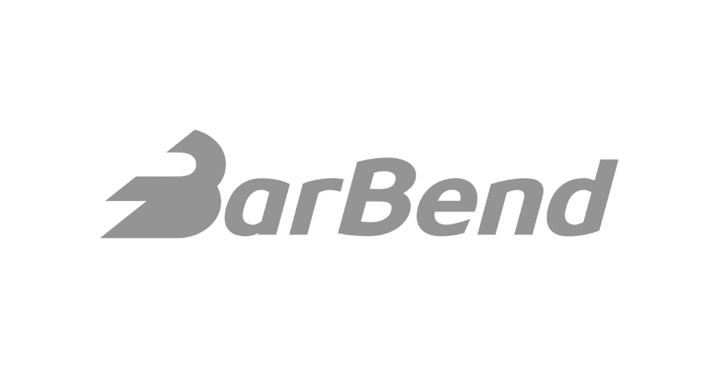 Gray logo with the text 'BarBend' on a transparent background.