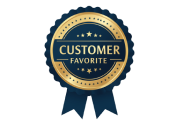 Blue and gold badge with 'Customer Favorite' text.