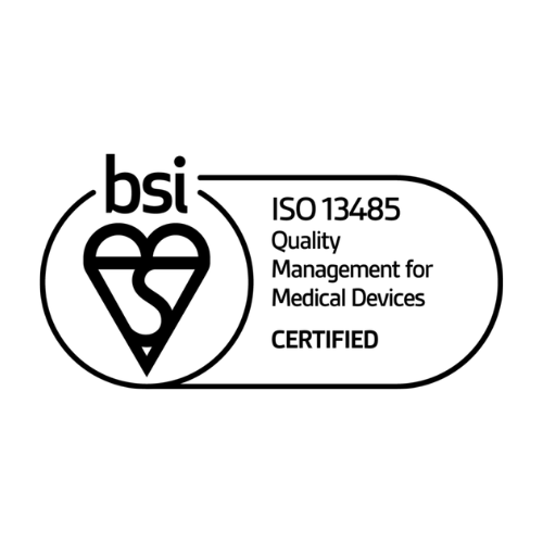 BSI certification logo for ISO 13485 Quality Management for Medical Devices.