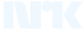 Logo with stylized letters 'NRK' in light blue on a dark background.